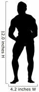 Chest Flex Body Builder Wall Decal
