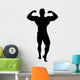 Guns Body Builder Silhouette Wall Decal