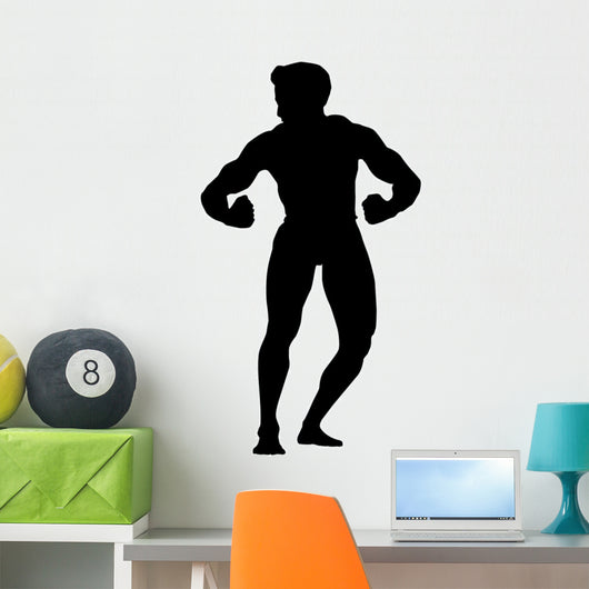 Flexing Body Builder Wall Decal
