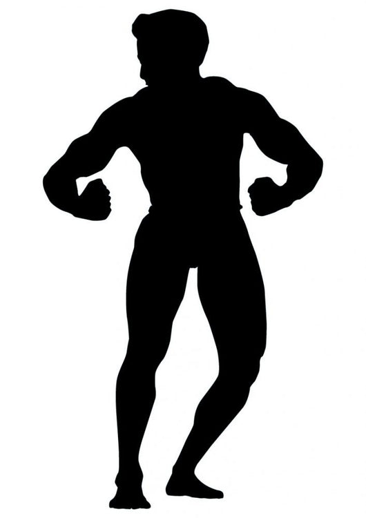 Flexing Body Builder Wall Decal