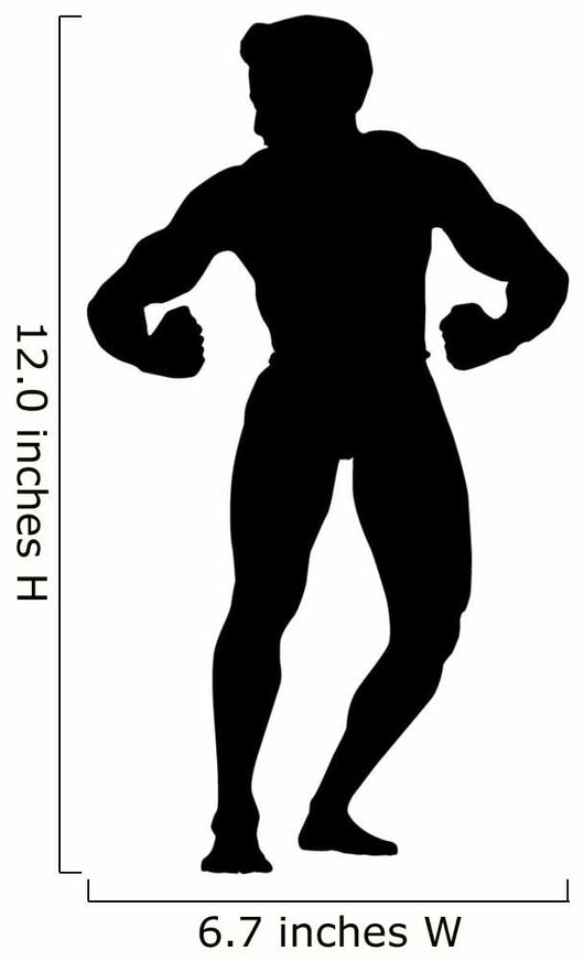 Flexing Body Builder Wall Decal
