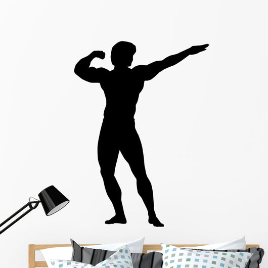 Show off Bodybuilder Wall Decal