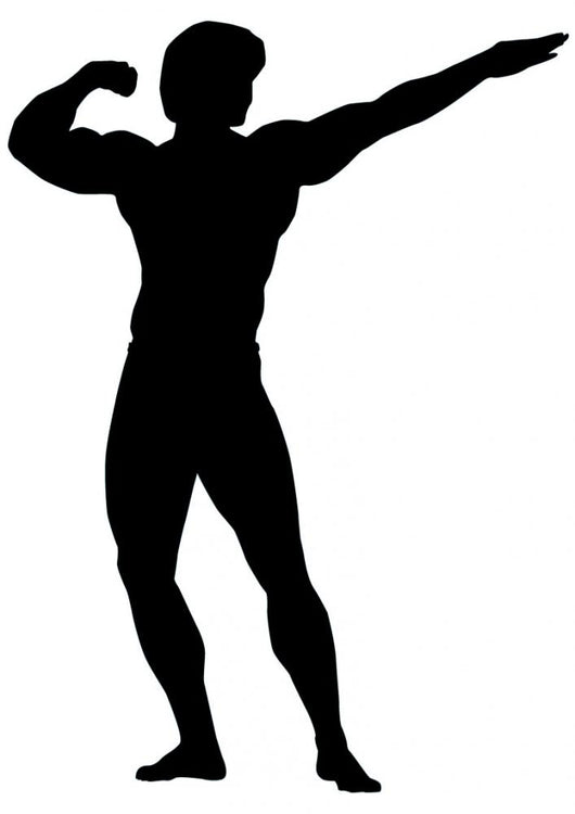 Show off Bodybuilder Wall Decal