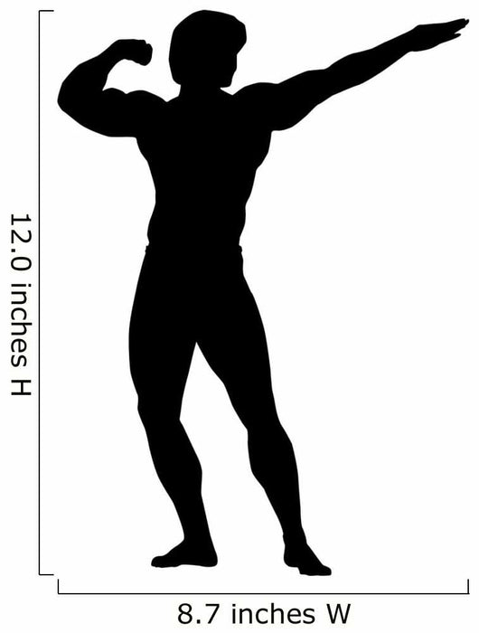 Show off Bodybuilder Wall Decal