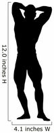 Abs Flex Body Builder Wall Decal