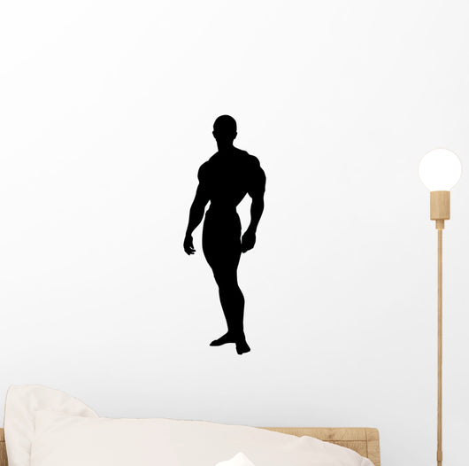 Standing Pose Body Builder Wall Decal