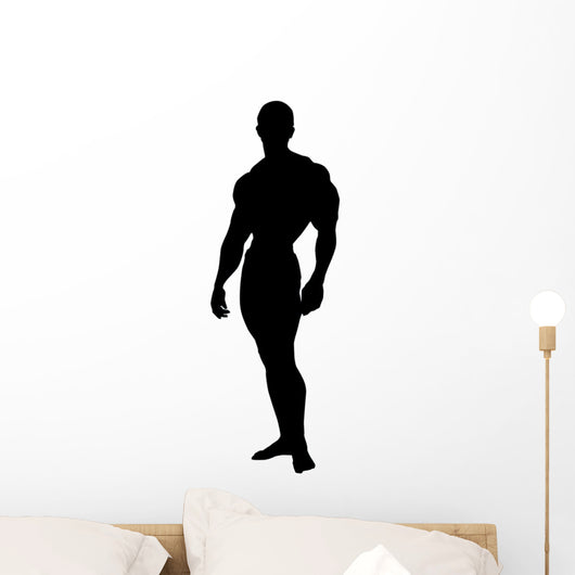 Standing Pose Body Builder Wall Decal
