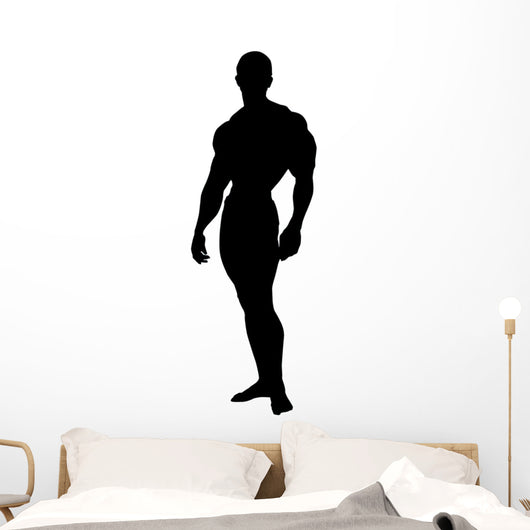 Standing Pose Body Builder Wall Decal