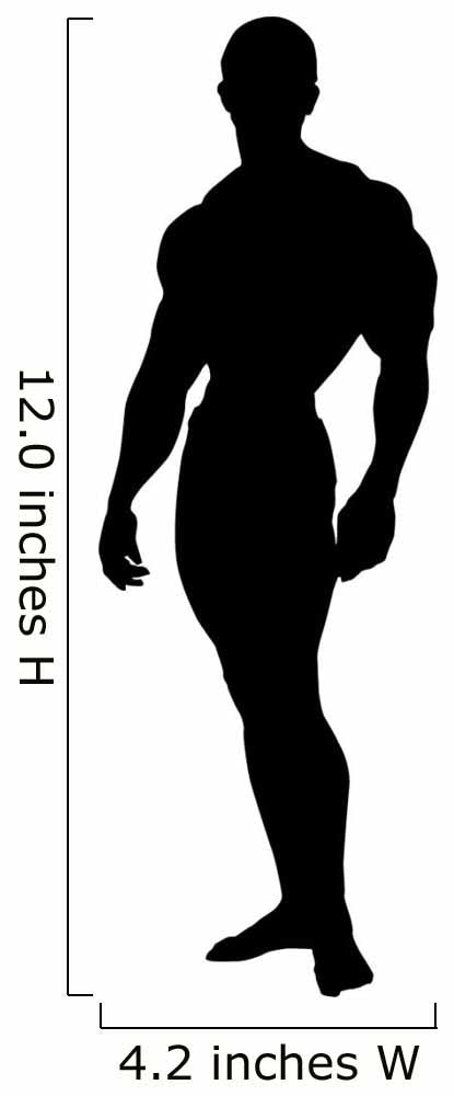 Standing Pose Body Builder Wall Decal