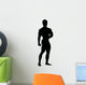 Posing Body Builder Silhouette Wall Decal
