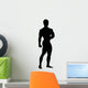 Posing Body Builder Silhouette Wall Decal