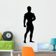 Posing Body Builder Silhouette Wall Decal