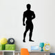 Posing Body Builder Silhouette Wall Decal