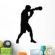 Punching Boxer Boxing Silhouette Wall Decal