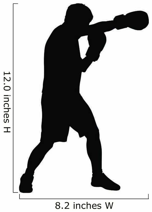 Punching Boxer Boxing Silhouette Wall Decal