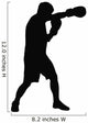 Punching Boxer Boxing Silhouette Wall Decal