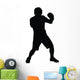 Feinting Boxer Boxing Silhouette Wall Decal