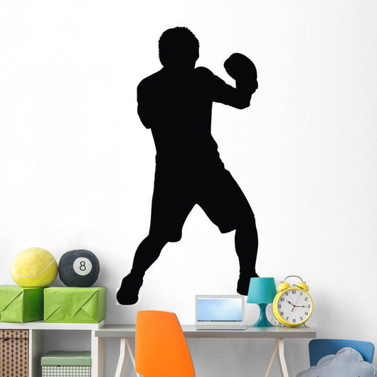 Feinting Boxer Boxing Silhouette Wall Decal