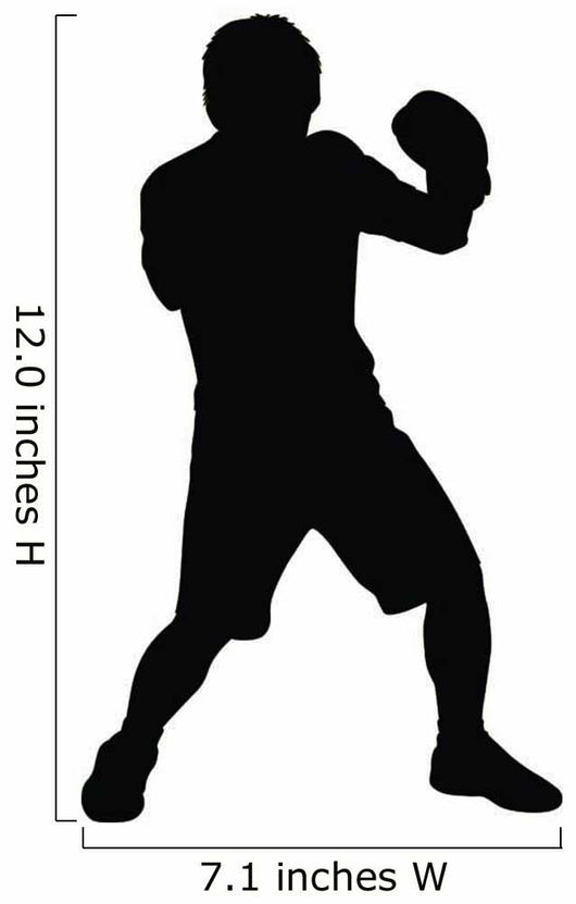 Feinting Boxer Boxing Silhouette Wall Decal