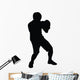 Twinkle Toes Boxing Silhouette Wall Decal