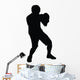 Twinkle Toes Boxing Silhouette Wall Decal