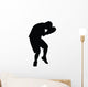 Taking Punch Boxing Silhouette Wall Decal