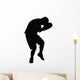 Taking Punch Boxing Silhouette Wall Decal