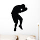 Taking Punch Boxing Silhouette Wall Decal