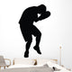 Taking Punch Boxing Silhouette Wall Decal