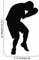 Taking Punch Boxing Silhouette Wall Decal