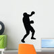 Punched Head Boxing Silhouette Wall Decal