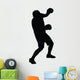 Punched Head Boxing Silhouette Wall Decal