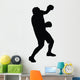Punched Head Boxing Silhouette Wall Decal