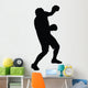 Punched Head Boxing Silhouette Wall Decal