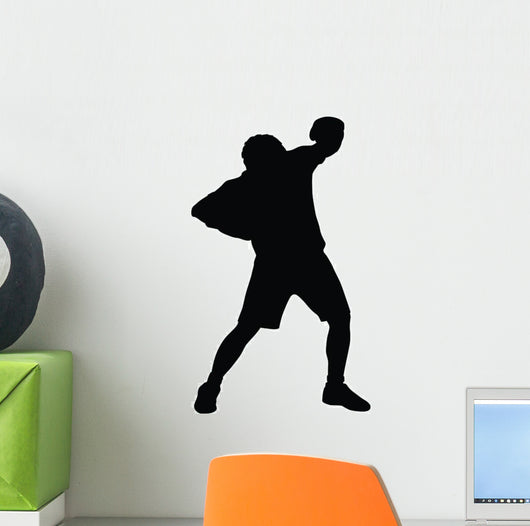 Blocking Boxer Boxing Silhouette Wall Decal