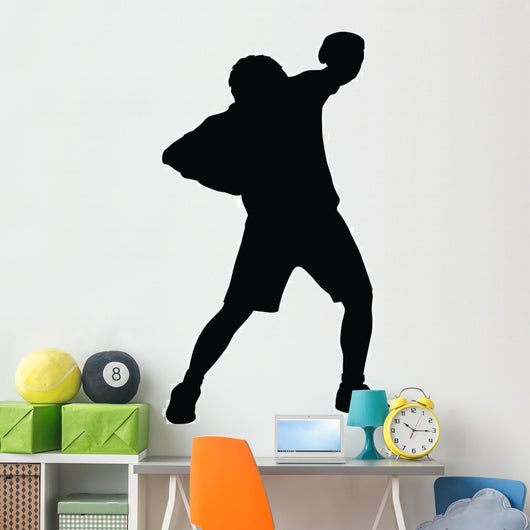 Blocking Boxer Boxing Silhouette Wall Decal