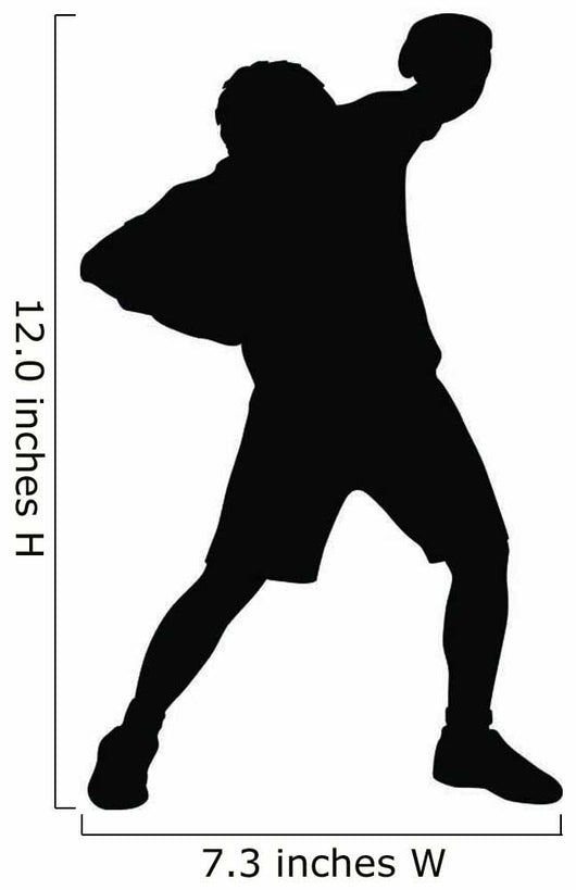 Blocking Boxer Boxing Silhouette Wall Decal
