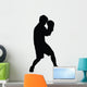 Double Defense Boxing Silhouette Wall Decal