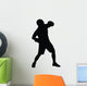 Defensive Boxer Boxing Silhouette Wall Decal