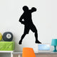 Defensive Boxer Boxing Silhouette Wall Decal
