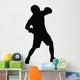 Defensive Boxer Boxing Silhouette Wall Decal