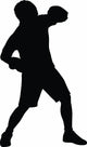 Defensive Boxer Boxing Silhouette Wall Decal