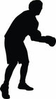 Ducking Boxer Boxing Wall Decal