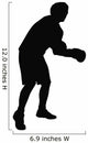 Ducking Boxer Boxing Wall Decal