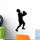 Taking Jab Boxing Silhouette Wall Decal