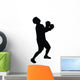 Taking Jab Boxing Silhouette Wall Decal