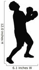 Taking Jab Boxing Silhouette Wall Decal