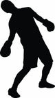 Painful Punch Boxing Silhouette Wall Decal