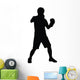 Boxing Silhouette Wall Decal