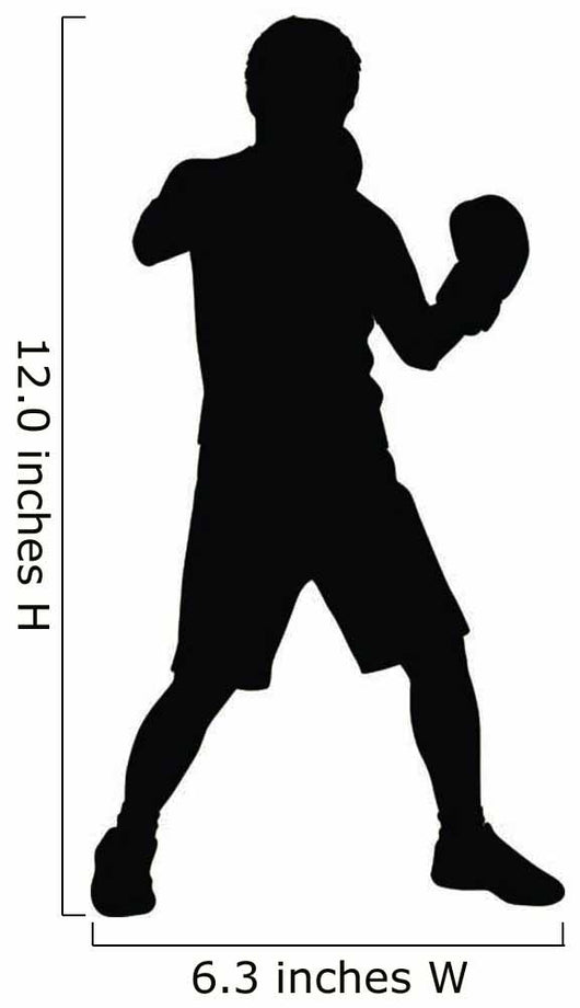 Boxing Silhouette Wall Decal